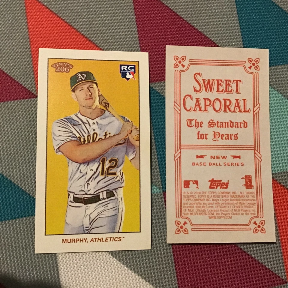 SEAN MURPHY athletics RC SP 2020 Topps 206 T206 Series 1 Sweet Caporal Back - Image 1 of 1