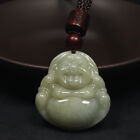 Certified Grade A 100% Natural Green Jadeite Jade Pendant Handmade Buddha 19805