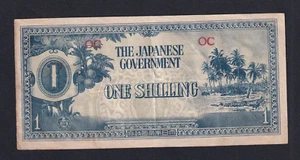 Oceanía 1 chelín 1942 P-2a ocupación japonesa Segunda Guerra Mundial en muy buen estado+ - Imagen 1 de 2