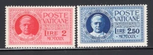Città del Vaticano 1929 Set Espresso Consegna Speciale MNH #E1-2 CV$150 - Foto 1 di 1
