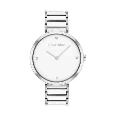 Reloj para mujer Calvin Klein minimalista cristal cuarzo acero inoxidable 25200137 Foto 1 de 4