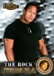 2001 Vintage Fleer WWF Championship Clash Profile Champion #41 The Rock - Picture 1 of 2