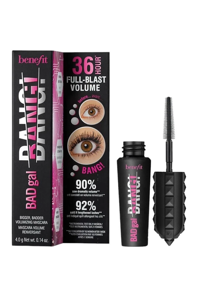 Benefit Bad Gal Bang Mascara Black 0.1 Oz 3 G Each Travel Size Volumizing