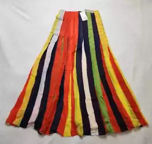 Nuova 2 maxi gonna plissettata Christopher John Rogers X J Crew in chiffon arcobaleno - Foto 1 di 11