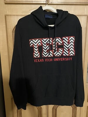 Texas Tech University Black Hoodie Sweatshirt Size M - Image 1 of 2