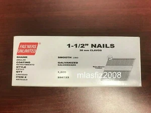 Uñas de acabado Fas'ners ilimitadas 1-1/2" 15Ga 1000 - Imagen 1 de 3