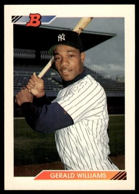 1992 Bowman Gerald Williams New York Yankees #113 - Image 1 of 2