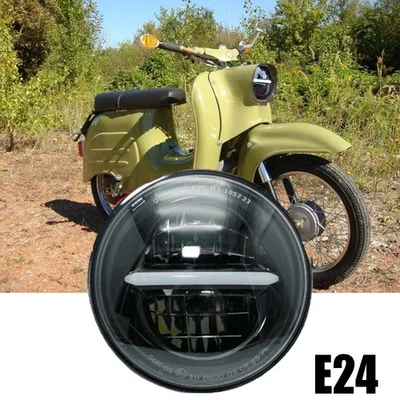 Für Simson S51 S50 Schwalbe STAR KR51/2 E24 LED Scheinwerfer Plug&Play Mit DRL - Bild 1 von 4