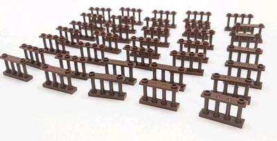 35pcs LEGO Brown & Reddish Brown Fence 1x4x2 30055 10217 10197 7073 79010 10228 - Image 1 of 4
