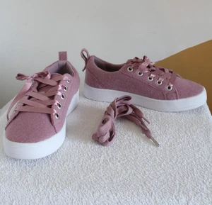 Giesswein cashmere trainers sneakers UK 3 EU 36 wool pink new Austria - Picture 1 of 12