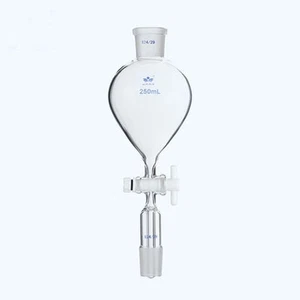 PTFE piston 60-1000ML Separating Lab Laboratory funnel 19#-24# glassware reactor - Picture 1 of 13