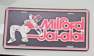 PLACA DE MATRÍCULA VINTAGE CT CONNECTICUT MILFORD JAI ALAI JAI-ALAI - Imagen 1 de 2