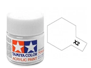 TAMIYA TAM81502 Acrylic Mini X2, White - Picture 1 of 1