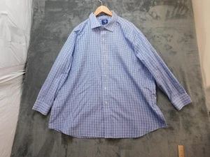 MagnaClick Hemd Herren 2XL blau kariert langarm Magnetverschluss faltenfrei - Bild 1 von 15