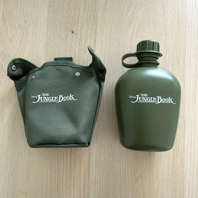 NEW RARE DISNEY THE JUNGLE BOOK COLLECTABLE CANTEEN DRINK BOTTLE MOVIE PROMO - image 1 of 4