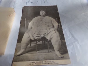 Vintage photo postcard Farmersville Texas Sam Harris Texas Kid Carnival Marshall - Picture 1 of 6