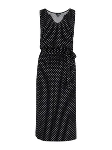Vestido Midi Pour Moi Jessie Cuello Muesca Elastizado Talla 14 NUEVO Jersey Negro Blanco - Imagen 1 de 23