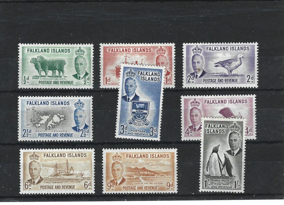 BC FALKLAND ISLANDS 1952 KGVI M/MINT COLLECTION - Image 1 of 1
