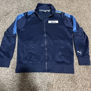 Puma Porsche 911Full Zip Track Jacket Navy/blu/giallo a righe uomo Medium - Foto 1 di 9