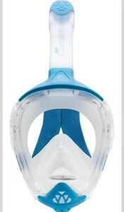 Cressi Java Vollgesichtsmaske Trocken Schnorchel Maske Ultra Clear Anti Fog Größe - S/M Blau - Bild 1 von 5