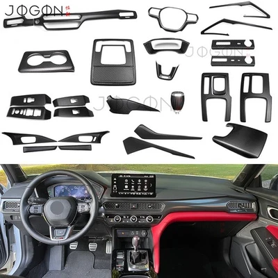 Kits interiores de consola de tablero de carbono mate para Acura Integra 23+ A-Spec tipo S molduras Foto 1 de 4