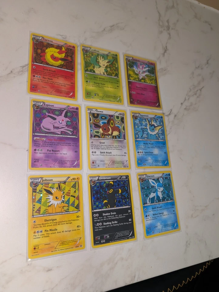 Pokemon TCG Eeveelution Black & White Promo Full Set BW87 - BW94 + Holo Sylveon - Image 1 of 4
