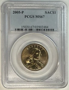 2005-P Sacagawea Dollar Graded MS-67 By PCGS - Picture 1 of 2