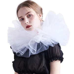 Vintage Renaissance False Collar Elegant Retro Ruff Collar Cosplay - Picture 1 of 11