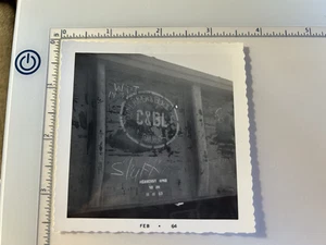 Vintage photo Conemaugh & Black Lick Railroad emblem close up PA - Picture 1 of 2
