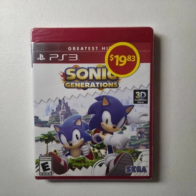 Sonic Generations Greatest Hits PS3 Video Game 3D Compatible Sealed - Image 1 of 2