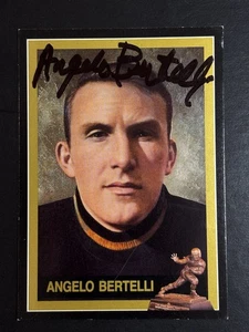 Angelo Bertelli 1992 Heisman Collection signed Notre Dame Autogramm BAS Zertifikat - Bild 1 von 2