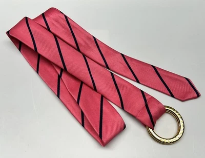 Lauren Ralph Lauren пояс женщин в полоску золотое кольцо опрятный аксессуар - Изображение 1 из 4