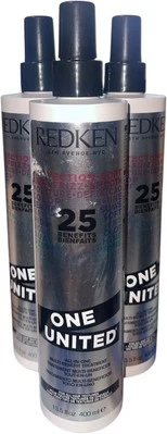 Tratamiento multibeneficio todo en uno Redken One United 13,5 OZ - 3 botellas Foto 1 de 2