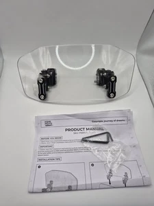 KEMIMOTO Motorcycle Windshield Upgrade Aluminum Metal Heightened Spoiler Clip - Picture 1 of 4