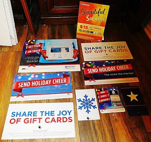 9 LOT USPS United States Postal Service Post Office Advertising Sign Holiday  - Picture 1 of 7