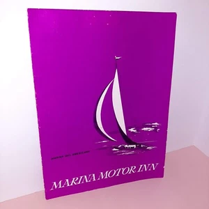 Marina Motor Inn MENÜ Fort Lauderdale Florida Geschichte 60er Jahre MCM Design - Bild 1 von 12