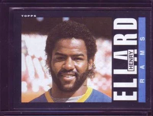 Tarjeta coleccionable Henry Ellard Topps 1985 Los Angeles Rams manga dura M/LM #80 HE1 - Imagen 1 de 2