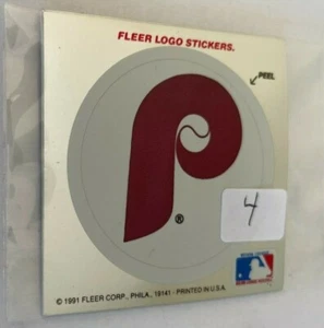 1991 Fleer Ultra Foil Team Sticker Inserts 4 Philadelphia Phillies - Bild 1 von 1
