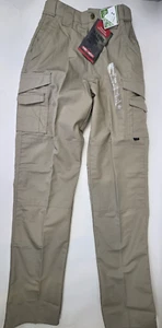 Pantalones tácticos Tru-Spec para hombre recubiertos de teflón P/C R/S caqui 28 cintura sin dobladillo - Imagen 1 de 7
