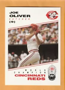 Joe Oliver Cincinnati Reds 1991 Reds Kahn's #9 - Imagen 1 de 2