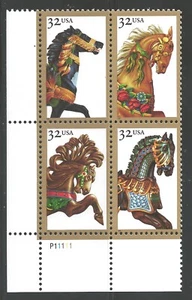 SCN 2976-79   32c Carousel Horses  - Picture 1 of 1