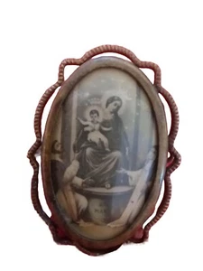 Antique Catholic Spiritual, Mother Mary, Baby Jesus Very Rare And Collectible... - Picture 1 of 15