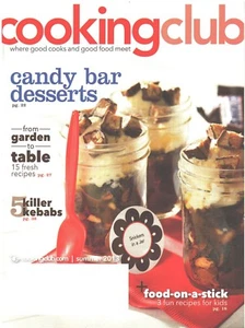 COOKING CLUB Magazine Summer 2013 Candy Bar Desserts Kebabs Kids Food On A Stick - Picture 1 of 1