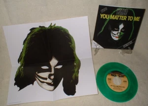 KISS Peter Criss "You Matter To Me" Single Box Set sleeve GREEN Vinyl Bonus Mask - Picture 1 of 5