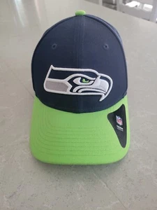 Seattle Seahawk NFL Snapback Hat New Era 9Fifty YOUTH SIZE Green Blue Football - Picture 1 of 5