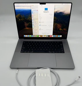 ⭐Apple MacBook Pro❤️A2485 (16" 2021) M1 Pro-32GB RAM-512Gb SSD- 33 Cycles⭐ - Picture 1 of 11