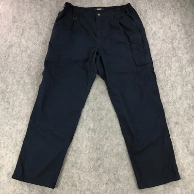 Pantalones tácticos 5.11 para hombre 38x32 azul marino ripstop bolsillos de carga tiro medio elásticos Foto 1 de 4