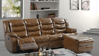 Luxus Möbel Sofa 4 Sitzer Pouff Couch Design Polster Relax Wohnlandschaft