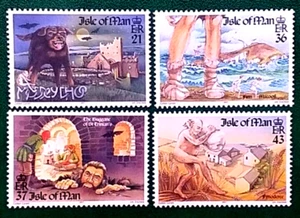 SELLOS CUENTOS LEYENDAS MITOLOGIA ISLA DE MAN 1997 754/57 4v. Nuevos. - Imagen 1 de 1