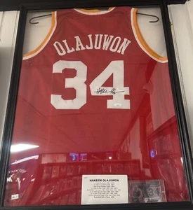 Hakeem Olajuwon Signed Autographed Red Jersey JSA Authenticated (WA597612) - Picture 1 of 1